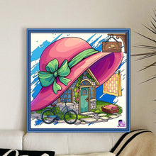 Load image into Gallery viewer, Huancan - Hat Hut - 40*40CM 11CT 3 Stamped Cross Stitch
