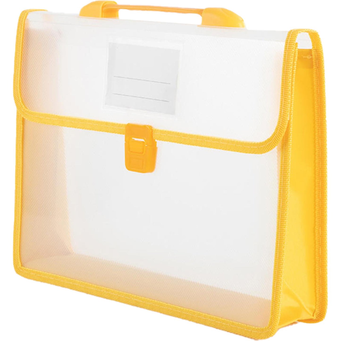 Cross Stitch Art Portfolio Bag Waterproof Storage Folder for Poster (Yellow)