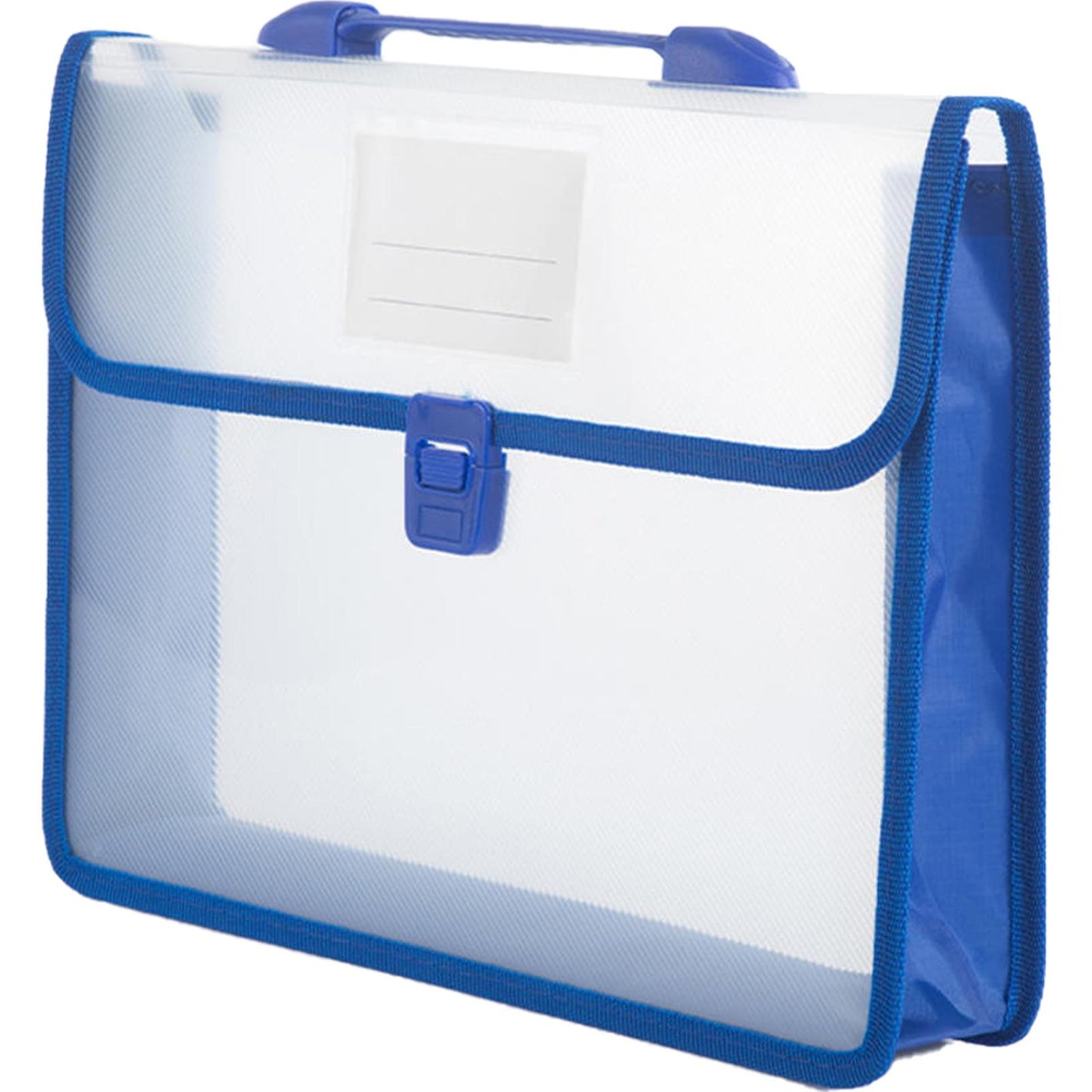 Cross Stitch Art Portfolio Bag Waterproof Storage Folder for Poster (Blue)