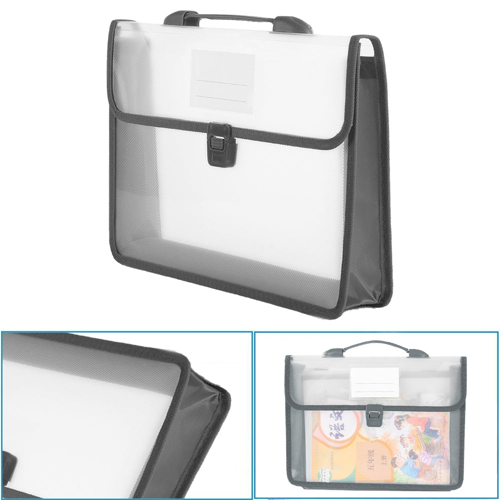 Cross Stitch Art Portfolio Bag Waterproof Storage Folder for Poster (Black)