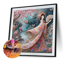 Load image into Gallery viewer, Japanese Beauty 40*40CM(Canvas) Full Round Drill Diamond Painting
