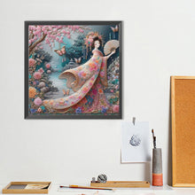 Load image into Gallery viewer, Japanese Beauty 40*40CM(Canvas) Full Round Drill Diamond Painting
