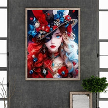 Load image into Gallery viewer, Dreamlike Star-Spangled Banner Girl 40*50CM(Canvas) Full Round Drill Diamond Painting
