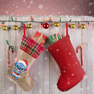 Linen Diamond Painting Christmas Socks 5D Rhinestone Xmas Socks for Kid Gift