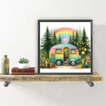 Load image into Gallery viewer, Camping Van 30*30CM(Canvas) Full Round Drill Diamond Painting
