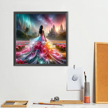 Load image into Gallery viewer, Girl With A Fancy Skirt 40*40CM(Canvas) Full Round Drill Diamond Painting

