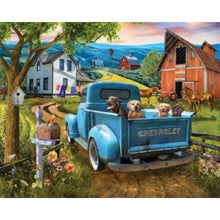 Load image into Gallery viewer, Puppy On Truck 50*40CM(Picture) Full Square Drill Diamond Painting
