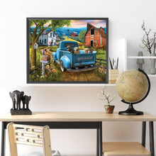Load image into Gallery viewer, Puppy On Truck 50*40CM(Picture) Full Square Drill Diamond Painting
