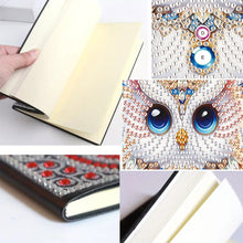 Load image into Gallery viewer, 50 Pages A5 Special Shaped Christmas Owl 5D Diamond Painting Notebook for Teens
