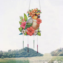 Load image into Gallery viewer, Acrylic Special Shape Parrot DIY Diamond Painting Wind Chimes for Window Wall
