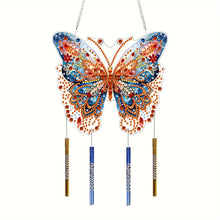 Load image into Gallery viewer, Acrylic Special Shape Butterfly DIY Diamond Painting Wind Chimes for Window Wall
