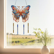 Load image into Gallery viewer, Acrylic Special Shape Butterfly DIY Diamond Painting Wind Chimes for Window Wall
