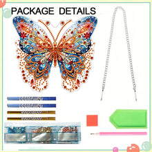 Load image into Gallery viewer, Acrylic Special Shape Butterfly DIY Diamond Painting Wind Chimes for Window Wall
