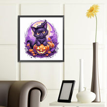 Load image into Gallery viewer, Halloween Pumpkin Cat 40*40CM(Canvas) Full Round Drill Diamond Painting
