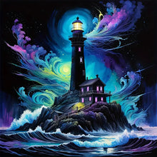 Load image into Gallery viewer, Lightning At Night 50*50CM(Canvas) Full Round Drill Diamond Painting
