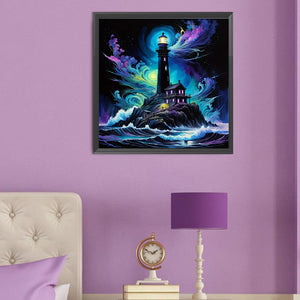 Lightning At Night 50*50CM(Canvas) Full Round Drill Diamond Painting