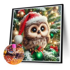 Owl 50*50CM(Canvas) Full Round Drill Diamond Painting