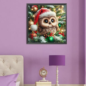 Owl 50*50CM(Canvas) Full Round Drill Diamond Painting