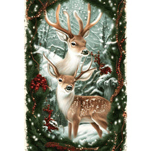Load image into Gallery viewer, Moose In The Snow 50*70CM(Canvas) Full Round Drill Diamond Painting
