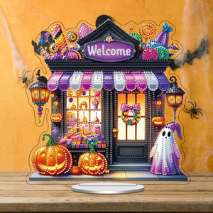 Acrylic Halloween Theme Table Top Diamond Painting Ornament Kits (Welcome)