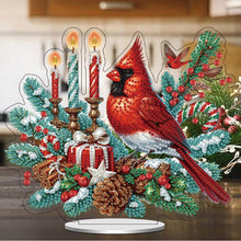 Load image into Gallery viewer, Christmas Table Top Diamond Painting Ornament Kits for Home Office (Cardinal)
