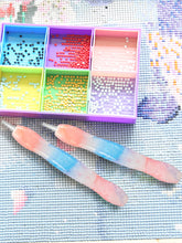 Load image into Gallery viewer, Diamond Painting Art Sticky Drill Dot Pen Stylus Diamond Art Pen (Orange Blue)
