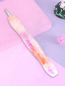 Diamond Painting Art Sticky Drill Dot Pen Stylus Diamond Art Pen (Orange Purple)