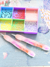 Load image into Gallery viewer, Diamond Painting Art Sticky Drill Dot Pen Stylus Diamond Art Pen (Orange Purple)
