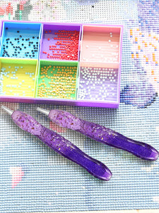 Diamond Painting Art Sticky Drill Dot Pen Stylus Diamond Art Pen (Purple)