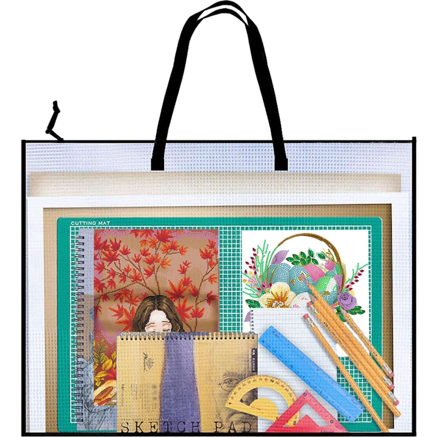 Art Portfolio Bag Waterproof Poster Storage Bag 90x58.5CM  Collection Bag