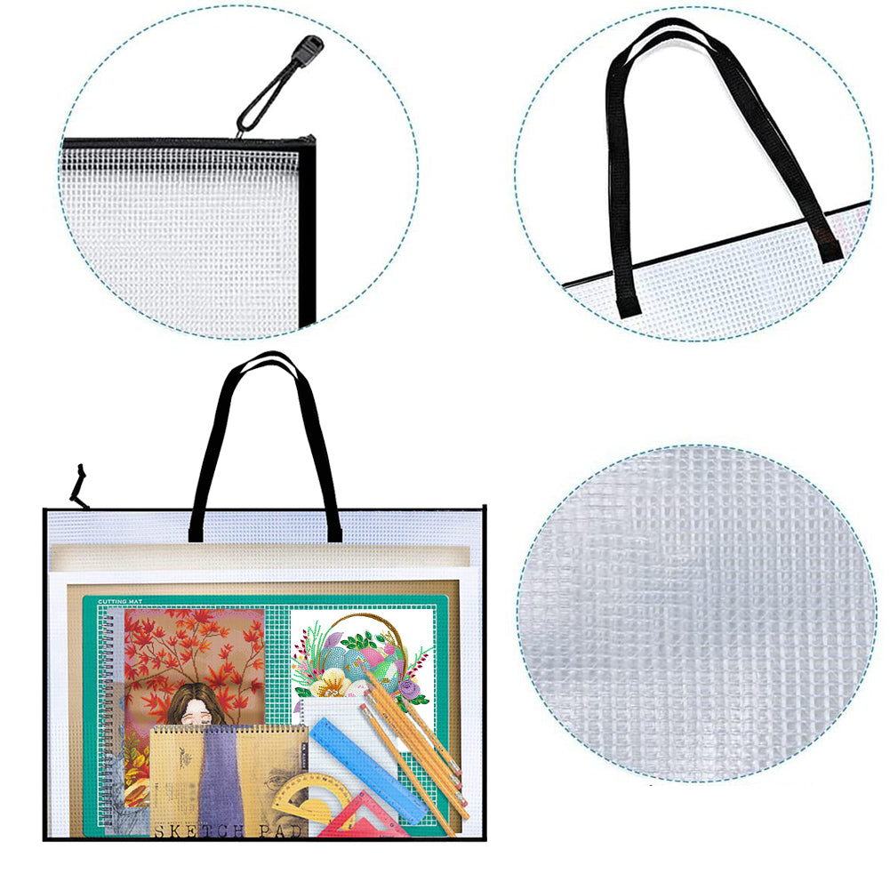 Art Portfolio Bag Waterproof Poster Storage Bag 90x58.5CM  Collection Bag