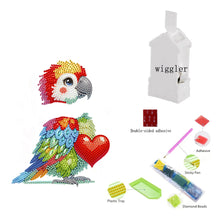 Load image into Gallery viewer, 2D Flat Parrot DIY Diamond Painting Kit Acrylic Shaking Head Ornament Gifts

