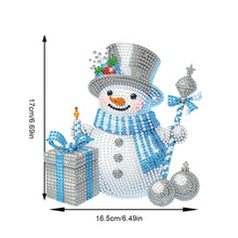 Load image into Gallery viewer, 2D Flat Snowman DIY Diamond Painting Kit Acrylic Shaking Head Ornament Gifts
