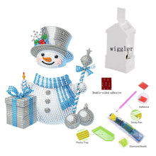 Load image into Gallery viewer, 2D Flat Snowman DIY Diamond Painting Kit Acrylic Shaking Head Ornament Gifts
