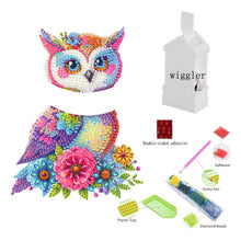 Load image into Gallery viewer, 2D Flat Flower Owl DIY Diamond Painting Kit Acrylic Shaking Head Ornament Gifts
