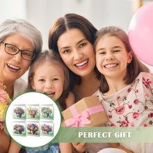 Load image into Gallery viewer, 6PCS DIY Flower Bucket Diamond Art Greeting Cards Congratulations Cards &amp; Gifts
