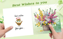 Load image into Gallery viewer, 6PCS DIY Flower Bucket Diamond Art Greeting Cards Congratulations Cards &amp; Gifts
