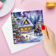 Load image into Gallery viewer, 6PCS DIY Christmas Diamond Art Greeting Cards Congratulations Cards &amp; Gifts
