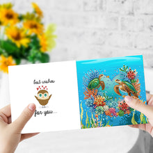 Load image into Gallery viewer, 6PCS DIY Turtle Diamond Art Greeting Cards Congratulations Cards &amp; Gifts
