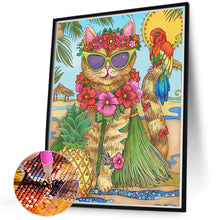 Load image into Gallery viewer, Cat 40*50CM(Canvas) Full Round Drill Diamond Painting
