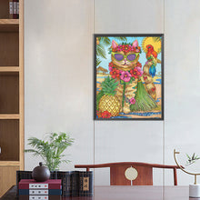 Load image into Gallery viewer, Cat 40*50CM(Canvas) Full Round Drill Diamond Painting
