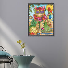 Load image into Gallery viewer, Cat 40*50CM(Canvas) Full Round Drill Diamond Painting
