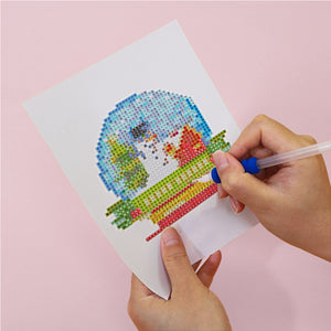12PCS Christmas 15*18CM(Canvas) Full Square Drill Diamond Painting