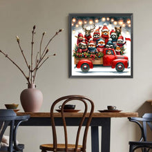 Load image into Gallery viewer, Christmas Animal Party 40*40CM(Canvas) Full Round Drill Diamond Painting
