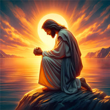 Load image into Gallery viewer, Jesus 30*30CM(Canvas) Full Round Drill Diamond Painting
