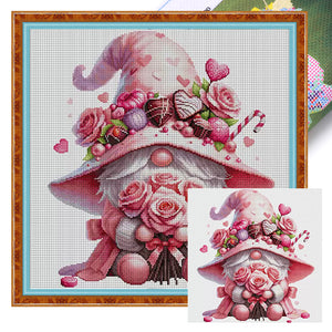 Spring Brand - Rose Dwarf - 60*60CM 11CT 4 Stamped Cross Stitch Egyptian cotton