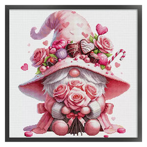 Spring Brand - Rose Dwarf - 60*60CM 11CT 4 Stamped Cross Stitch Egyptian cotton