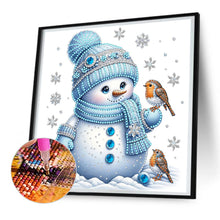 Load image into Gallery viewer, Christmas Snowman 30*30CM(Canvas) Partial Special Shaped Drill Diamond Painting
