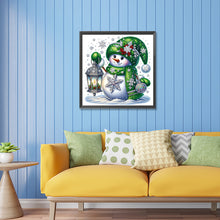 Load image into Gallery viewer, Christmas Snowman 30*30CM(Canvas) Partial Special Shaped Drill Diamond Painting

