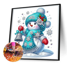 Load image into Gallery viewer, Christmas Snowman 30*30CM(Canvas) Partial Special Shaped Drill Diamond Painting
